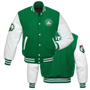 Iconic Varsity Leather Sleeve Jacket