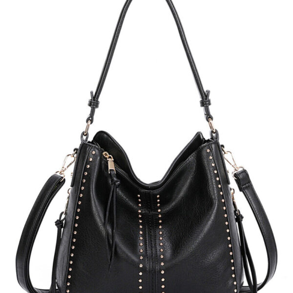 Elegant Leather Bag Black