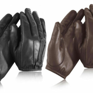 Sleek Leather Evening Gloves